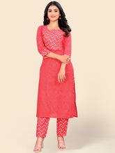 Printed Cotton Kurta Set